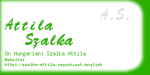 attila szalka business card